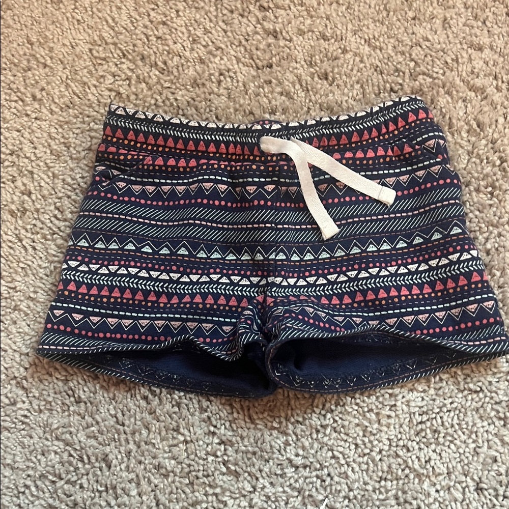 Carter's Navy and Pink Patterned Kids Shorts